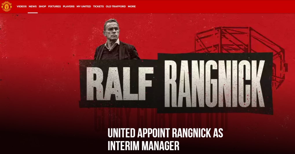 HLV Ralf Rangnick đồng ý dẫn dắt Man United đến hết mùa giải