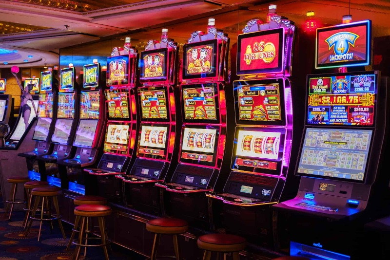 Slot machine là loại hình trò chơi được bắt đầu trên máy đánh bạc