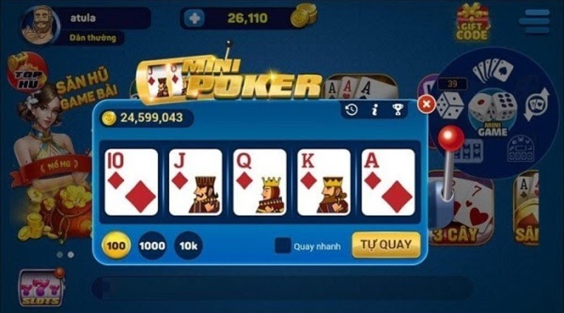 Nắm rõ được quy luật cách chơi mini Poker sẽ giúp người chơi dễ thắng hơn trong mỗi vòng quay