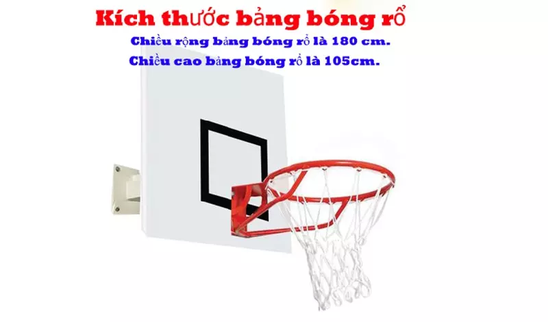 Kích thước bảng bóng rổ