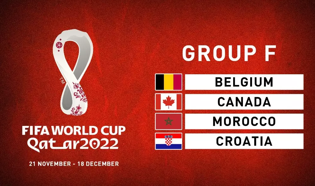 4 đội bóng Bỉ, Canada, Morocco và Croatia cùng nằm bảng F, World Cup 2022