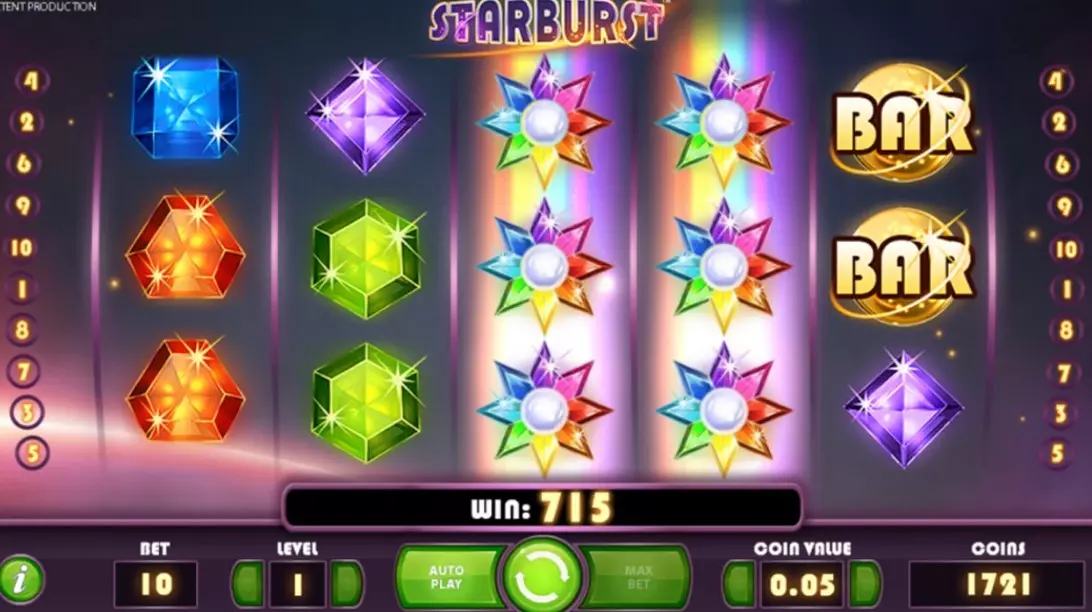 Starburst là một trong những trò chơi slot đáng để thử