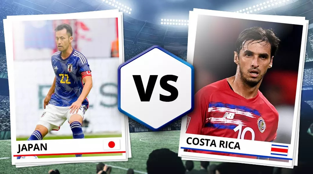 Thống kê thành tích đối đầu giữa Nhật Bản vs Costa Rica