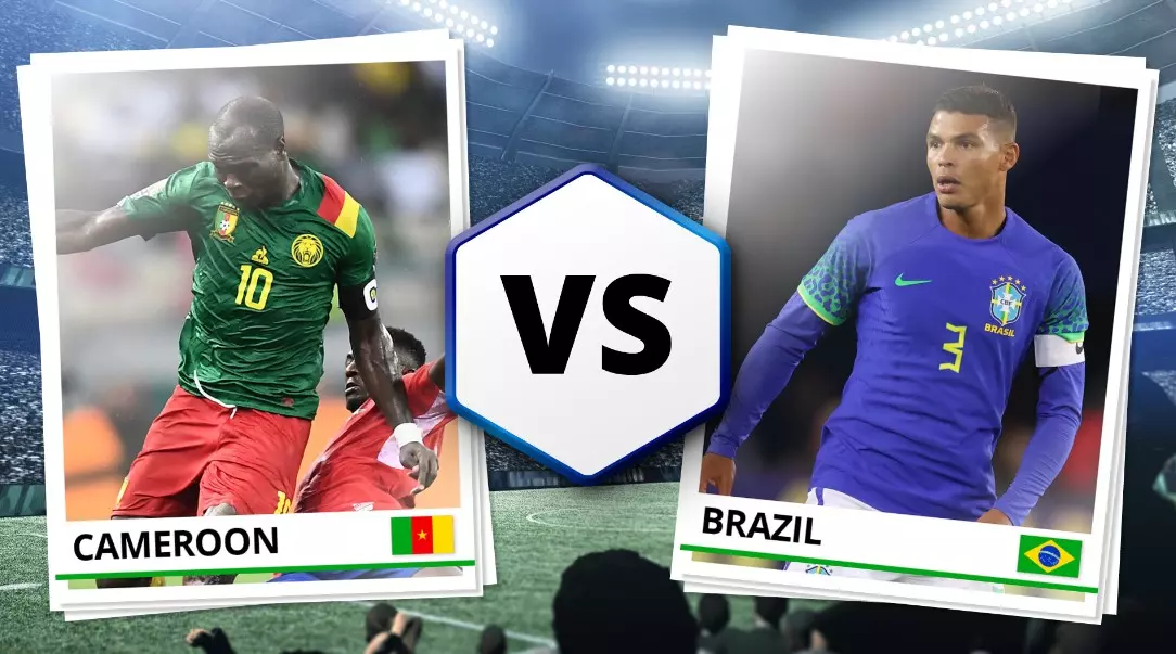 Thống kê thành tích đối đầu giữa Cameroon vs Brazil
