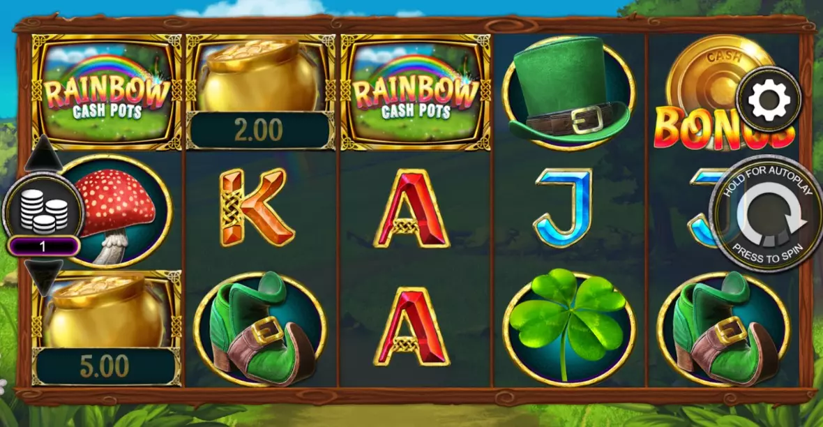 Rainbow Cash Pots là một game slot trực tuyến được phát triển bởi Inspired Gaming